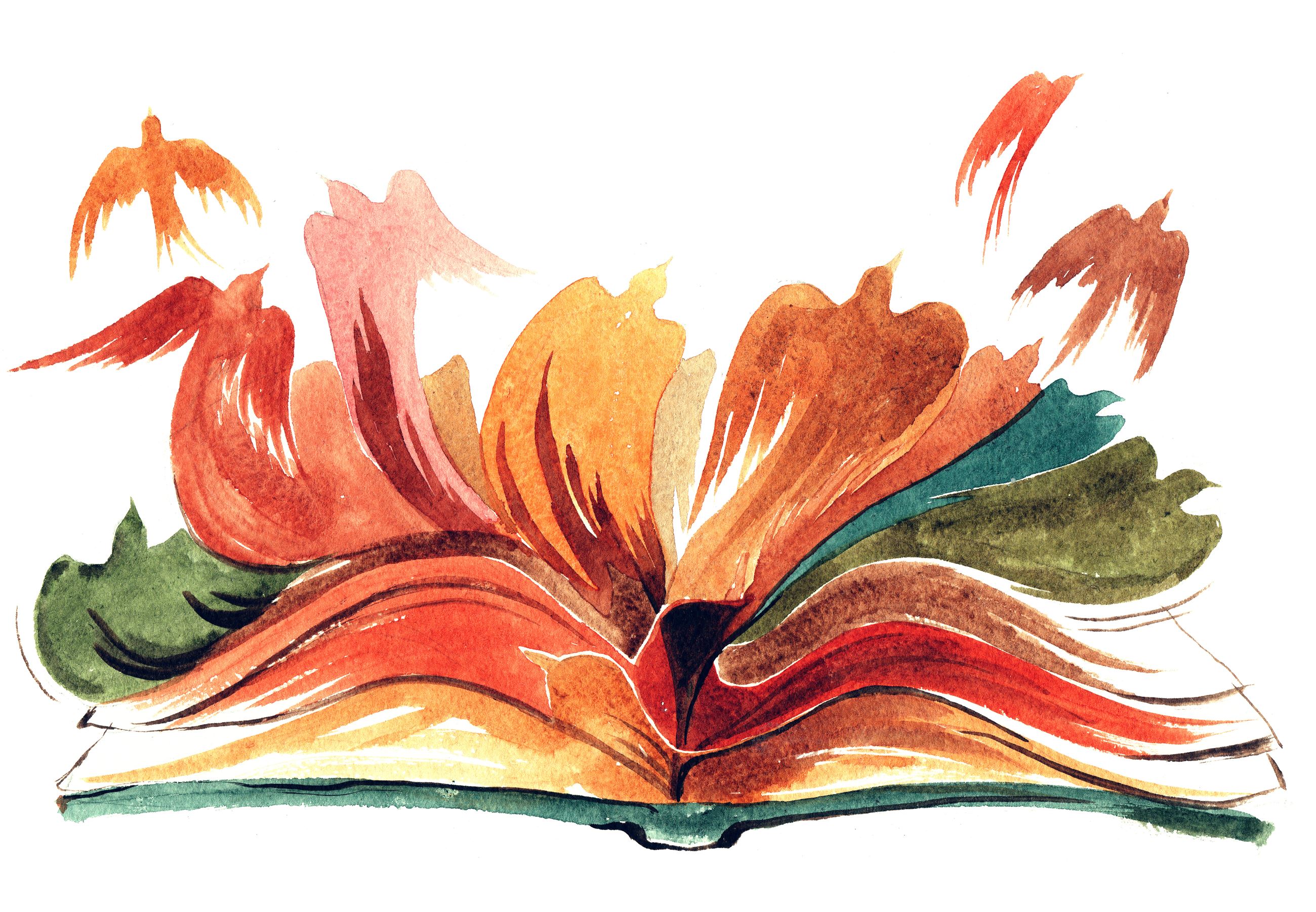 Colorful Book Birds ILL AdobeStock_49924324